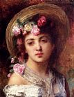 Girl Canvas Paintings - The Flower Girl